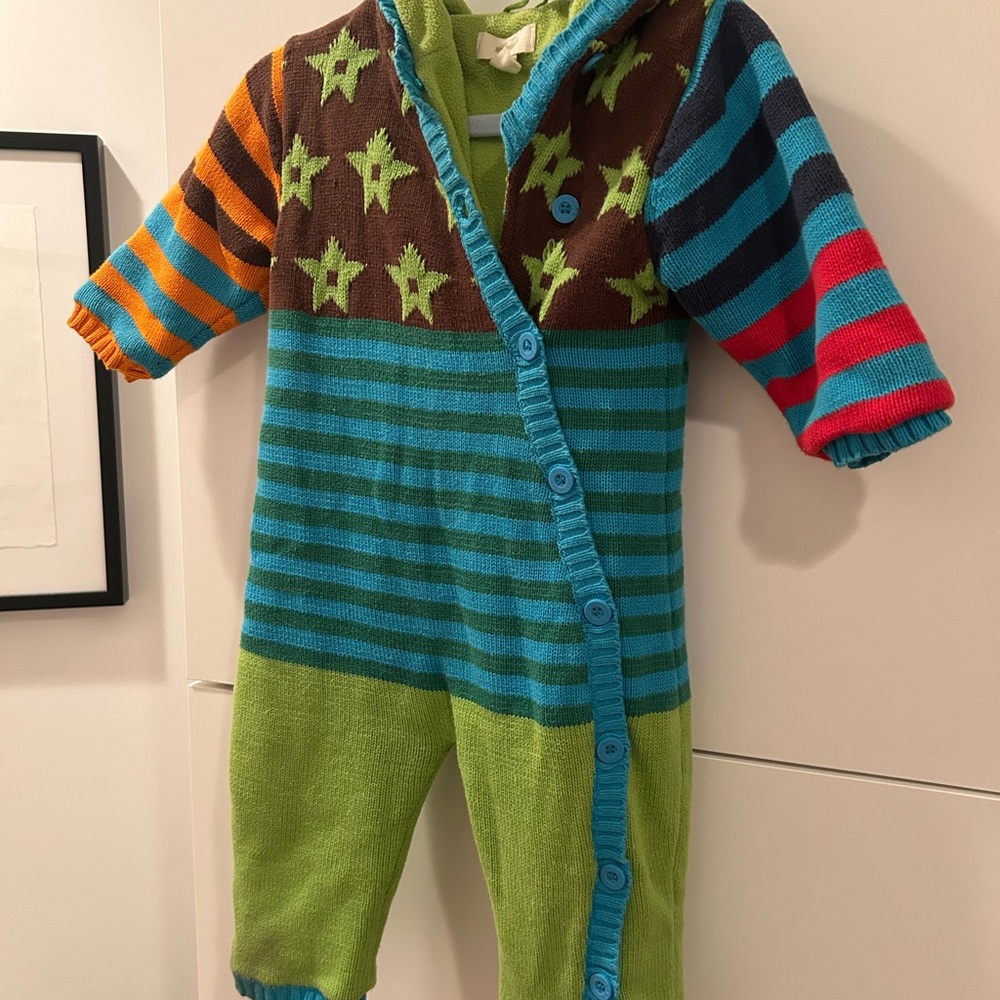 Me Too Knot Romper Bunting 9-12 Months